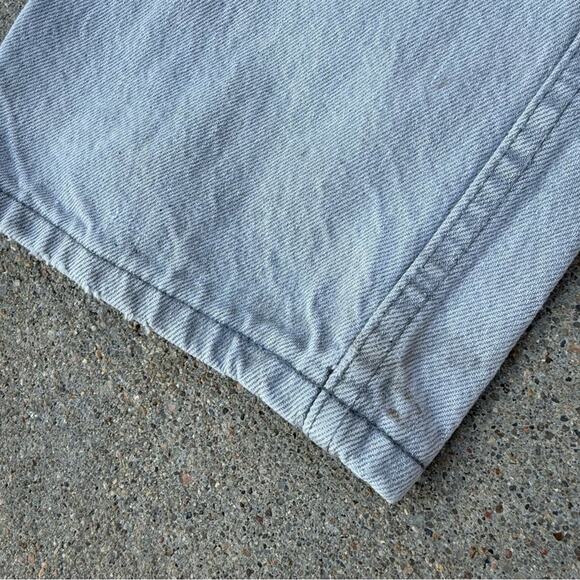 VTG 80s Levi’s 501 Button Fly Light Gray Original fit Straight Leg Jeans 33x34 - Picture 12 of 16